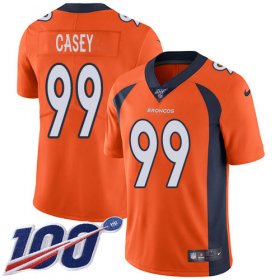 Wholesale Cheap Nike Broncos #99 Jurrell Casey Orange Team Color Men\'s Stitched NFL 100th Season Vapor Untouchable Limited Jersey
