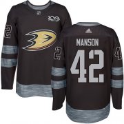 Wholesale Cheap Adidas Ducks #42 Josh Manson Black 1917-2017 100th Anniversary Stitched NHL Jersey