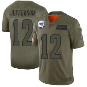 Wholesale Cheap Nike Rams #12 Van Jefferson Camo Men\'s Stitched NFL Limited 2019 Salute To Service Jersey
