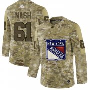 Wholesale Cheap Adidas Rangers #61 Rick Nash Camo Authentic Stitched NHL Jersey