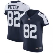 Wholesale Cheap Nike Cowboys #82 Jason Witten Navy Blue Thanksgiving Men's Stitched NFL Vapor Untouchable Throwback Elite Jersey