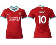 Wholesale Cheap Women 2020-2021 Liverpool home aaa version 10 red Soccer Jerseys