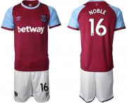 Wholesale Cheap Men 2020-2021 club West Ham United home 16 red Soccer Jerseys