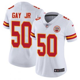 Wholesale Cheap Nike Chiefs #50 Willie Gay Jr. White Women\'s Stitched NFL Vapor Untouchable Limited Jersey