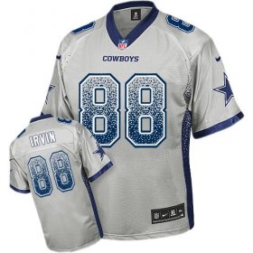 Wholesale Cheap Nike Cowboys #88 Michael Irvin Grey Men\'s Stitched NFL Elite Drift Fashion Jersey