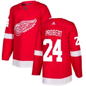 Wholesale Cheap Adidas Red Wings #24 Bob Probert Red Home Authentic Stitched NHL Jersey