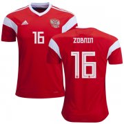 Wholesale Cheap Russia #16 Zobnin Home Soccer Country Jersey