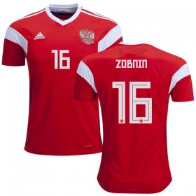 Wholesale Cheap Russia #16 Zobnin Home Soccer Country Jersey