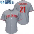 Wholesale Cheap Reds #21 Michael Lorenzen Grey Cool Base Stitched Youth MLB Jersey