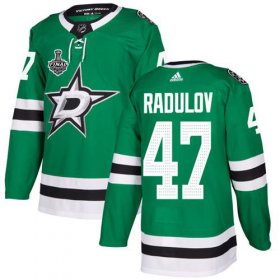 Cheap Adidas Stars #47 Alexander Radulov Green Home Authentic Youth 2020 Stanley Cup Final Stitched NHL Jersey