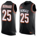 Wholesale Cheap Nike Bengals #25 Giovani Bernard Black Team Color Men's Stitched NFL Limited Tank Top Jersey
