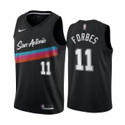 Wholesale Cheap Men San Antonio Spurs #11 bryn forbes black city edition fiesta colors 2020 nba jersey