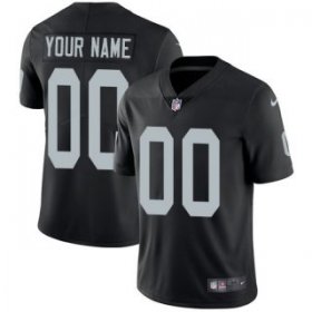 Wholesale Cheap Men\'s Las Vegas Raiders Customized Black Team Color Stitched Vapor Untouchable Limited Football Jersey
