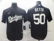 Wholesale Cheap Men Los Angeles Dodgers 50 Betts Black Game 2021 Nike MLB Jersey