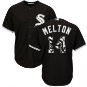Wholesale Cheap White Sox #14 Bill Melton Black Team Logo Fashion Stitched MLB Jersey