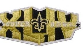 Wholesale Cheap Stitched New Orleans Saints Super Bowl XLIV Gold Jersey Patch