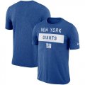 Wholesale Cheap Men's New York Giants Nike Royal Sideline Legend Lift Performance T-Shirt