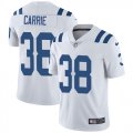 Wholesale Cheap Nike Colts #38 T.J. Carrie White Men's Stitched NFL Vapor Untouchable Limited Jersey