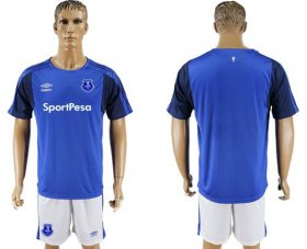 Wholesale Cheap Everton Blank Home Soccer Club Jersey