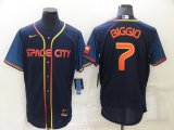 Wholesale Cheap Men's Houston Astros #7 Craig Biggio 2022 Navy City Connect Flex Base Stitched Baseball Jersey
