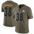Wholesale Cheap Nike Steelers #38 Jaylen Samuels Olive Men's Stitched NFL Limited 2017 Salute to Service Jersey
