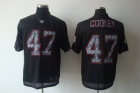 Wholesale Cheap Sideline Black United Redskins #47 Chris Cooley Black Stitched NFL Jersey
