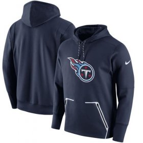 Wholesale Cheap Men\'s Tennessee Titans Nike Navy Champ Drive Vapor Speed Pullover Hoodie