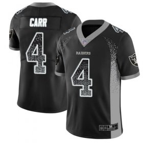 Wholesale Cheap Nike Raiders #4 Derek Carr Black Team Color Men\'s Stitched NFL Limited Rush Drift Fashion Jersey