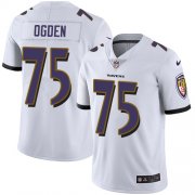 Wholesale Cheap Nike Ravens #75 Jonathan Ogden White Men's Stitched NFL Vapor Untouchable Limited Jersey