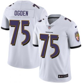 Wholesale Cheap Nike Ravens #75 Jonathan Ogden White Men\'s Stitched NFL Vapor Untouchable Limited Jersey