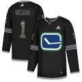 Wholesale Cheap Adidas Canucks #1 Kirk Mclean Black_1 Authentic Classic Stitched NHL Jersey