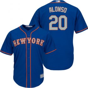 Wholesale Cheap Mets #20 Pete Alonso Blue New Cool Base Alternate Home Stitched MLB Jersey