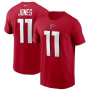 Wholesale Cheap Atlanta Falcons #11 Julio Jones Nike Team Player Name & Number T-Shirt Red