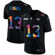 Cheap Tampa Bay Buccaneers #13 Mike Evans Men's Nike Multi-Color Black 2020 NFL Crucial Catch Vapor Untouchable Limited Jersey