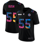 Cheap Pittsburgh Steelers #55 Devin Bush Men's Nike Multi-Color Black 2020 NFL Crucial Catch Vapor Untouchable Limited Jersey