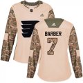 Wholesale Cheap Adidas Flyers #7 Bill Barber Camo Authentic 2017 Veterans Day Women's Stitched NHL Jersey