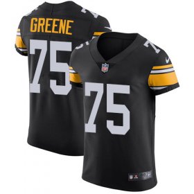 Wholesale Cheap Nike Steelers #75 Joe Greene Black Alternate Men\'s Stitched NFL Vapor Untouchable Elite Jersey