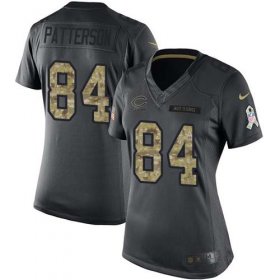 Wholesale Cheap Nike Bears #84 Cordarrelle Patterson Black Women\'s Stitched NFL Limited 2016 Salute to Service Jersey