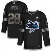 Wholesale Cheap Adidas Sharks #28 Timo Meier Black Authentic Classic Stitched NHL Jersey