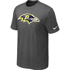 Wholesale Cheap Baltimore Ravens Sideline Legend Authentic Logo Dri-FIT Nike NFL T-Shirt Crow Grey