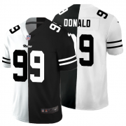 Cheap Los Angeles Rams #99 Aaron Donald Men's Black V White Peace Split Nike Vapor Untouchable Limited NFL Jersey