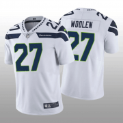 Wholesale Cheap Men's Seattle Seahawks #27 Tariq Woolen White Vapor Untouchable Stitched Football Jersey
