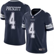 Wholesale Cheap Nike Cowboys #4 Dak Prescott Navy Blue Team Color Youth Stitched NFL Vapor Untouchable Limited Jersey