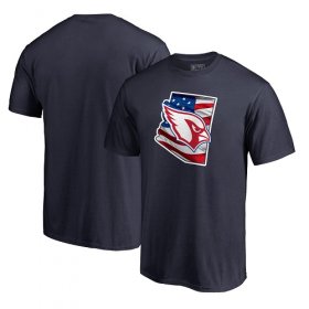 Wholesale Cheap Men\'s Arizona Cardinals NFL Pro Line by Fanatics Branded Navy Banner State T-Shirt