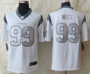 Wholesale Cheap Nike Texans #99 J.J. Watt White Men's Stitched NFL Limited Platinum Jersey