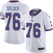 Wholesale Cheap Nike Giants #76 Nate Solder White Men's Stitched NFL Limited Rush Jersey