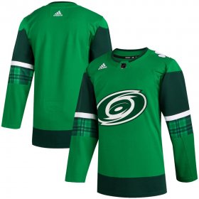 Wholesale Cheap Carolina Hurricanes Blank Men\'s Adidas 2020 St. Patrick\'s Day Stitched NHL Jersey Green.jpg