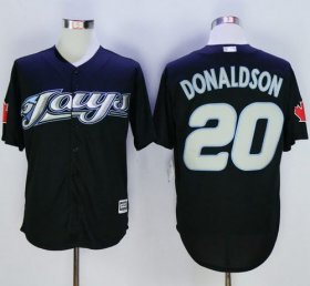Wholesale Cheap Blue Jays #20 Josh Donaldson Black New Cool Base Stitched MLB Jersey