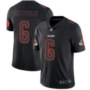 Wholesale Cheap Nike Browns #6 Baker Mayfield Black Men's Stitched NFL Limited Rush Impact Jersey