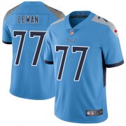 Wholesale Cheap Nike Titans #77 Taylor Lewan Light Blue Alternate Men's Stitched NFL Vapor Untouchable Limited Jersey